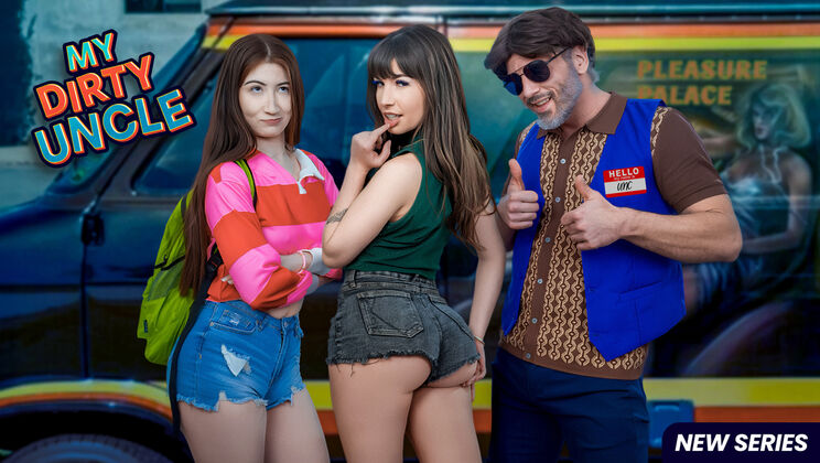[MyDirtyUncle] - Petite Chanel with Belly Piercing Gets First Time Sex in Mike's Van - Mike Mancini - Chanel Camryn - Ava Davis